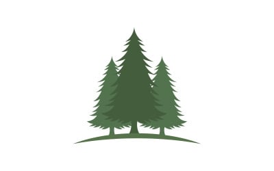 Forest mountain Vector icon design illustration v.11