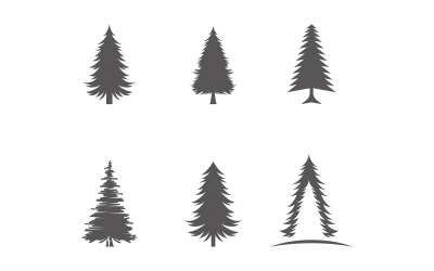 Wald, Berg, Vektor, Symbol, Design, Abbildung, v.12