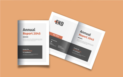 Ontwerp van een jaarverslagbrochure, financieel verslag of bedrijfsverslagbrochure