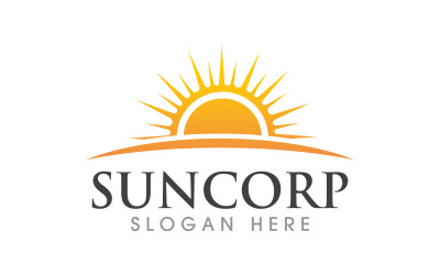 Sonnenschein-Illustration Symbol Logo Vorlage Design v.10