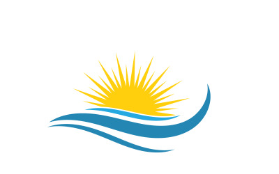 Sonnenschein-Illustration Symbol Logo Vorlage Design v.13