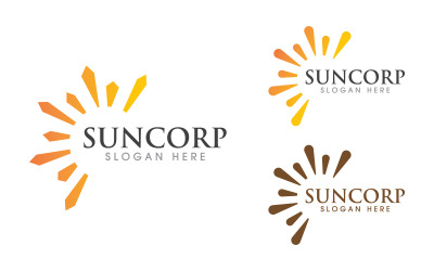 Sonnenschein-Illustration Symbol Logo Vorlage Design v.6