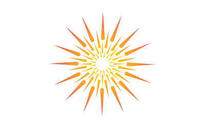 Sonnenschein-Illustration Symbol Logo Vorlage Design v.8