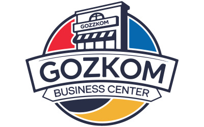 A logo of a shop is represented by a building