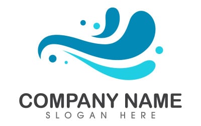 Water wave splash water drop icon vector illustration design v.27