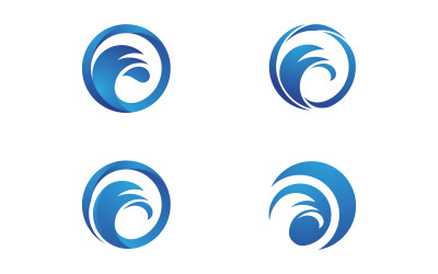 Water wave splash water drop icon vector illustration design v.7