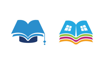 Boek Onderwijs concept Sjabloon vector pictogram illustratie ontwerp v.30