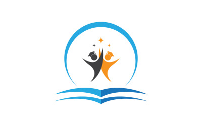 Book Education concept Template vector icon illustration design v.11
