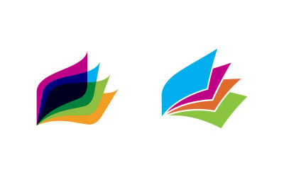 Book Education concept Template vector icon illustration design v.19