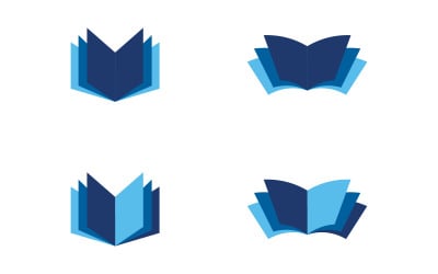 Book Education concept Template vector icon illustration design v.22
