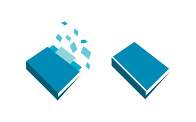 Book Education concept Template vector icon illustration design v.25