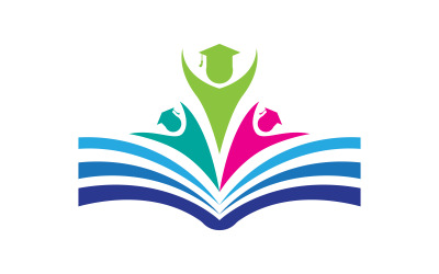 Book Education concept Template vector icon illustration design v.4