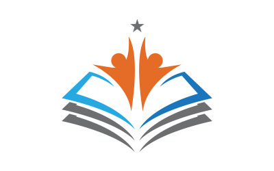 Book Education concept Template vector icon illustration design v.9