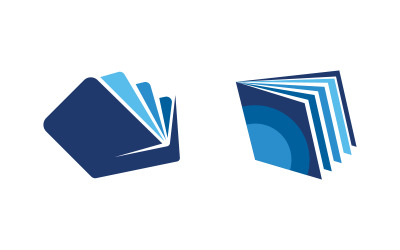 Buch-Bildungskonzept Vorlage Vektorsymbol Illustration Design v.17