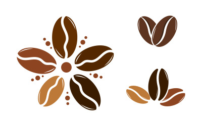 Coffee tea caf Logo illustration Template vector icon design v.8