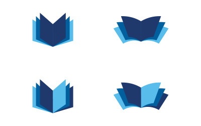 Concetto di istruzione del libro Modello icona vettoriale illustrazione design v.22