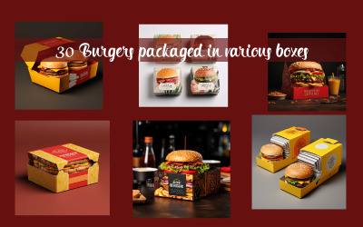 Hamburger confezionati in varie scatole
