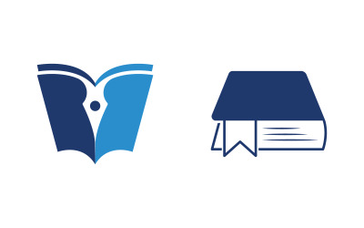 Концепция образования книги Шаблон векторной иконки дизайна иллюстрации v.29