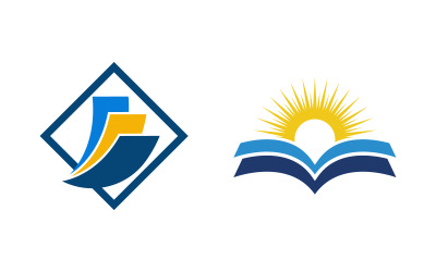 Könyv oktatási koncepció sablon vektoros ikon illusztráció tervezés v.24