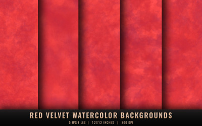 Rote Samt-Aquarell-Hintergründe