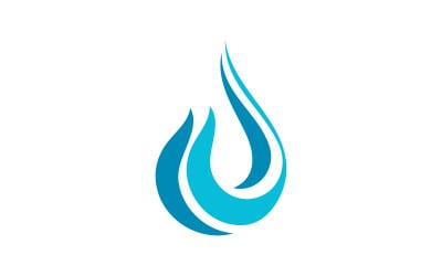 Water drop fresh Logo Template vector illustration design v.1
