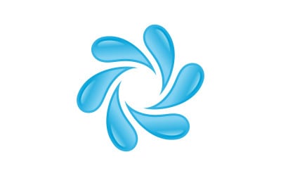 Water wave splash water drop icon vector illustration design v.23