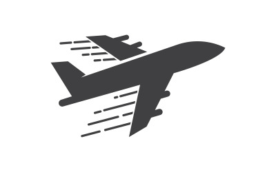 Illustrazione di tour e viaggi con icona di aereo Modello di logo v.9