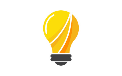 Light bulb symbol logo design illustration design template v.1