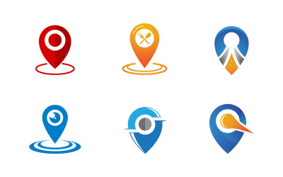 Location point icon vector illustration design Template v.3