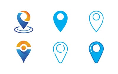 Location point icon vector illustration design Template v.4