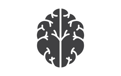 Modèle de conception d&amp;#39;icône d&amp;#39;illustration médicale pour un cerveau sain v.4