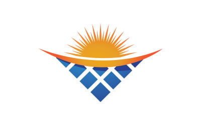 Sun Solar Energy vector icon illustration template v.1
