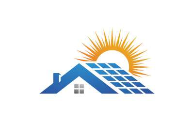 Sun Solar Energy vector icon illustration template v.2