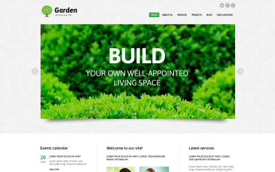 Адаптивна тема WordPress для дизайну саду