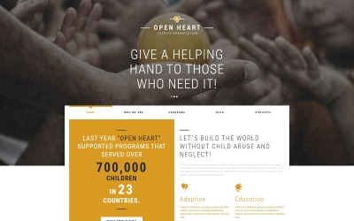 Joomla-Vorlage der Wohltätigkeitsorganisation