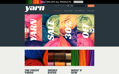 "Knit Crochet Supplies" thème PrestaShop adaptatif #49045