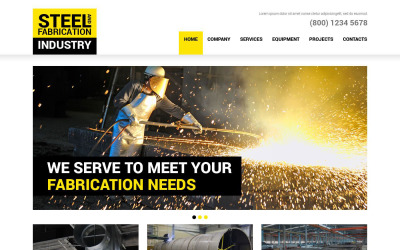 Modèle de site Web réactif Steelworks