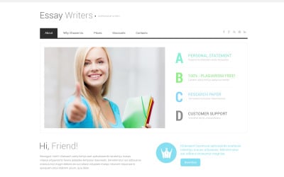 Modelo de site responsivo de resenhas de livros