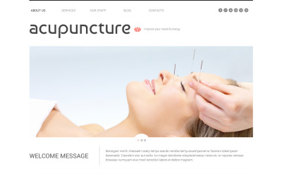 Responsivt WordPress-tema för massagesalong