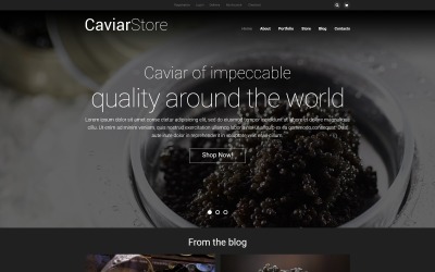 Thème WooCommerce de la boutique en ligne Caviar