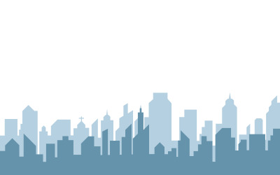 City Building Vector Illustration template design v.1