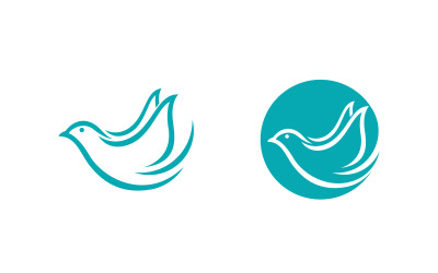 Vogelflügel, Taube, Symbol, Logo, Design, Vektor, Abbildung, v.8