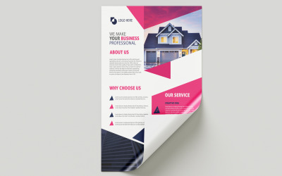 Business and corporate flyer design template