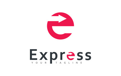 Modern Express vector logo design, Arrow business logo icon design template 0
