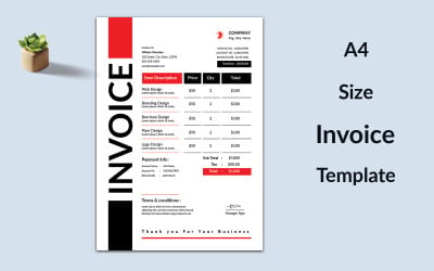 Nice And Beautiful Invoice Template