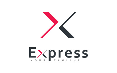 Nowoczesny projekt logo wektorowego Express, szablon projektu ikony logo firmy Arrow 9