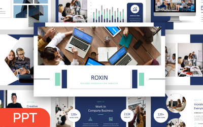 Roxin – üzleti PowerPoint bemutatósablon
