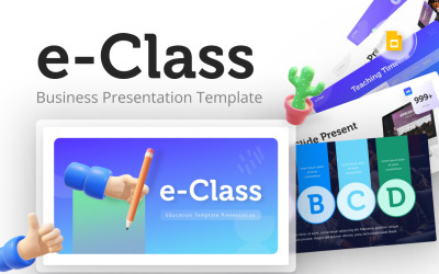 Шаблон Google Slides для креативного образования E-Class