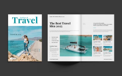 Travel Magazine Design Layout Template