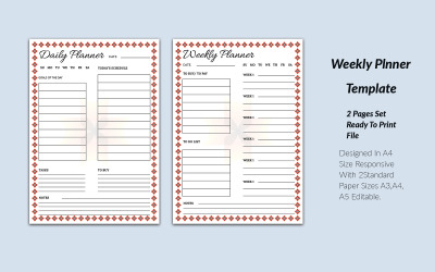 Elegant Daily Planner Template